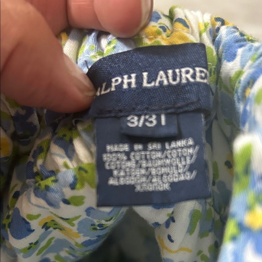 Ralph lauren floral Kids Dress in Blue and Yellow - Picture 6 of 6